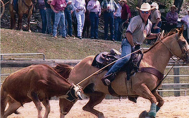 Picture of David Faust at rodeo