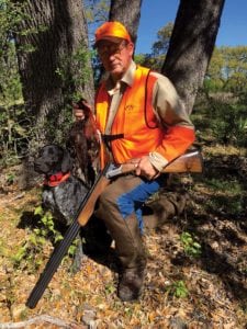 Hunter with Blaser F16 shotgun