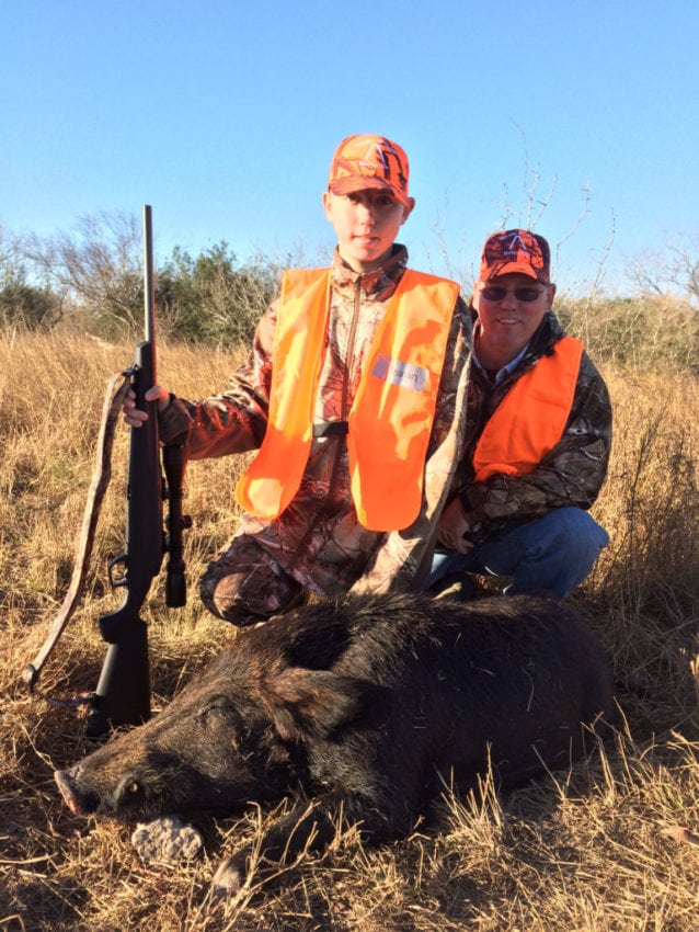 Young hunter with Texas Youth Hunting Program