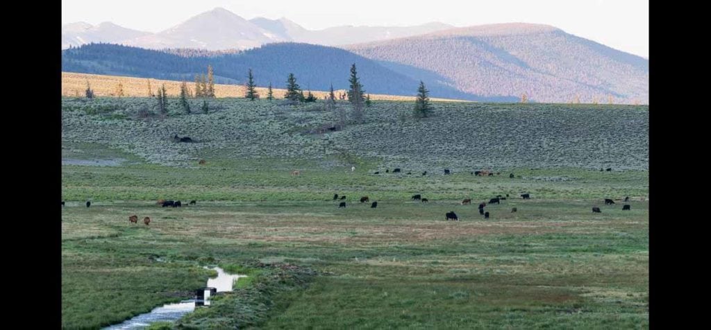 View of Hathaway Dome Ranch near Gunnison, Colorado