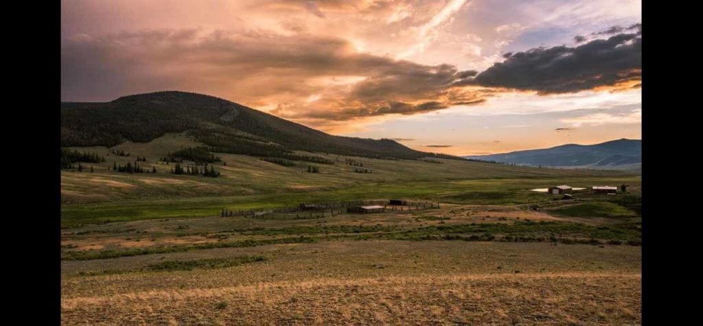 View of Hathaway Dome Ranch near Gunnison, Colorado