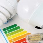 Picture of energy-efficient lightbulbs