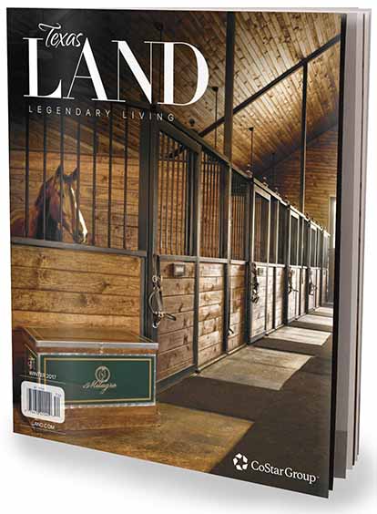 Texas LAND magazine, winter 2017 cover