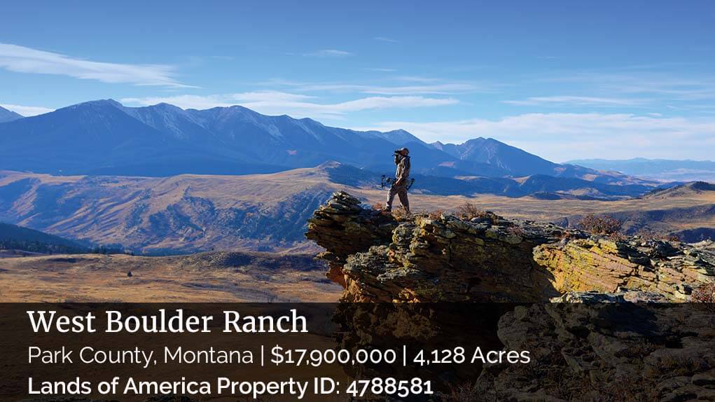 Image of hunter on West Boulder Ranch, Montana