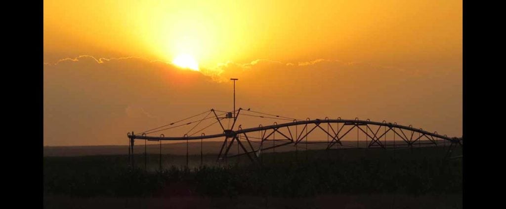 Irrigation on White Ranch in Baca County, Colorado