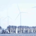 Image of wind farm on land