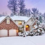 image of home in winter
