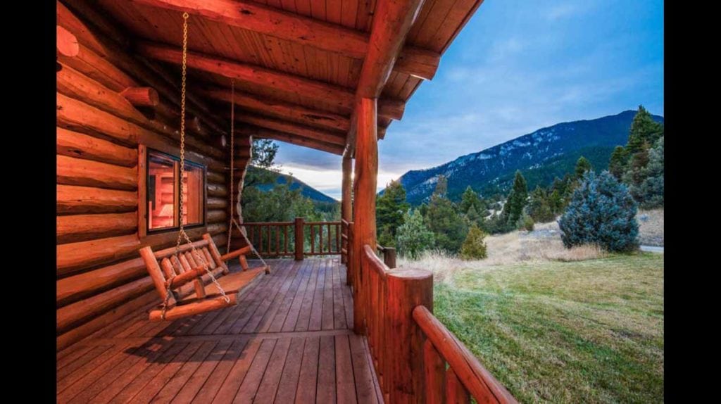 View from porch at Lone View Ranch, Montana