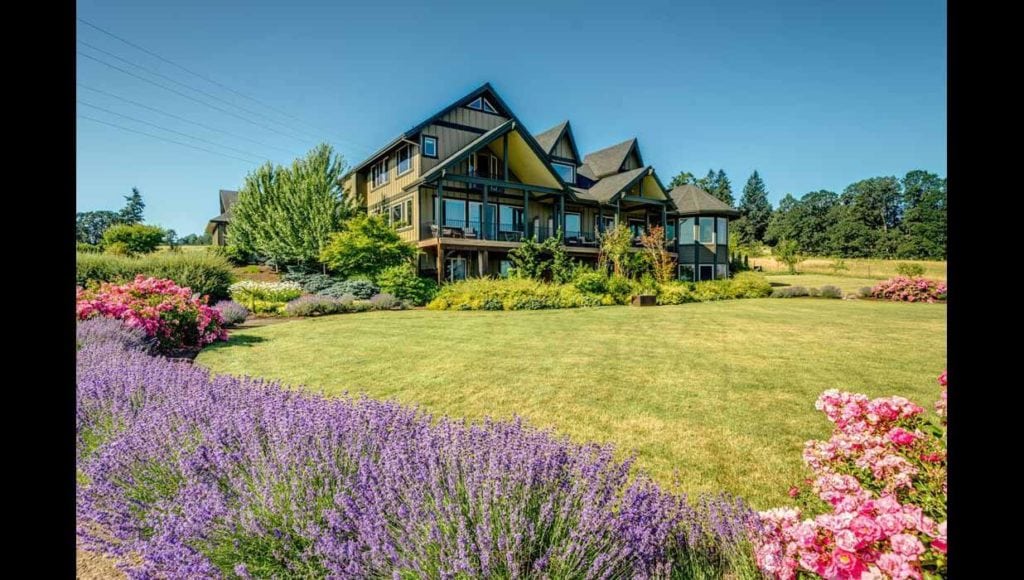 View of B&B for sale in Willamette Valley Wine Region, Oregon