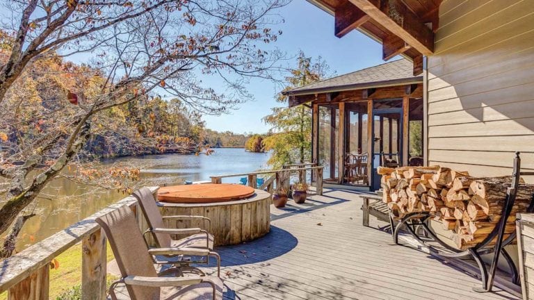 Patio at High Camp Farm, Tennessee