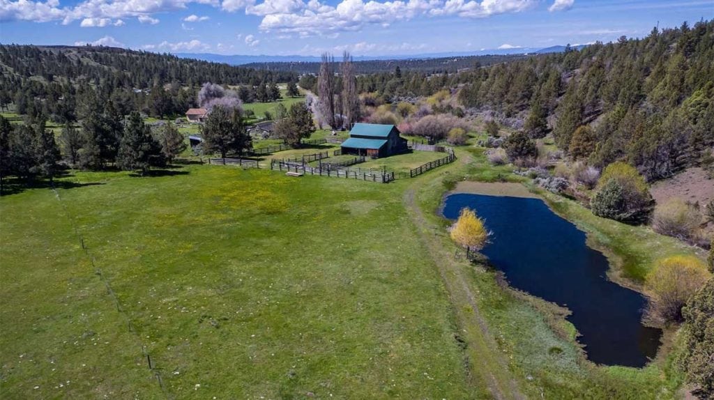 View of Dry Creek Ranch near Prineville, Oregon