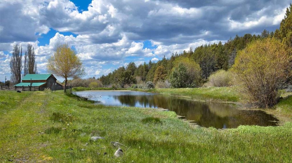 View of Dry Creek Ranch near Prineville, Oregon