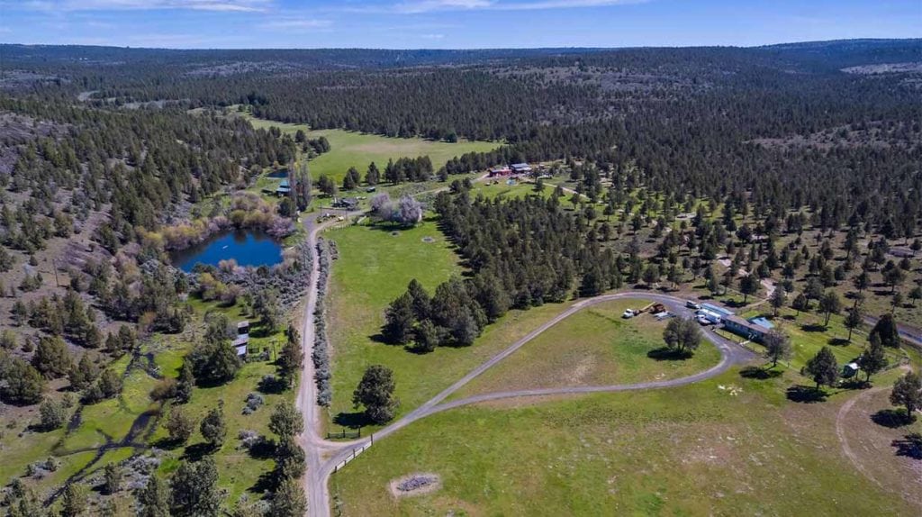 View of Dry Creek Ranch near Prineville, Oregon