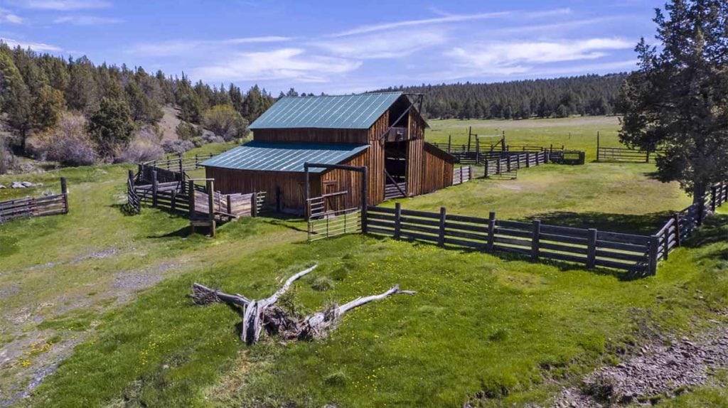 View of Dry Creek Ranch near Prineville, Oregon