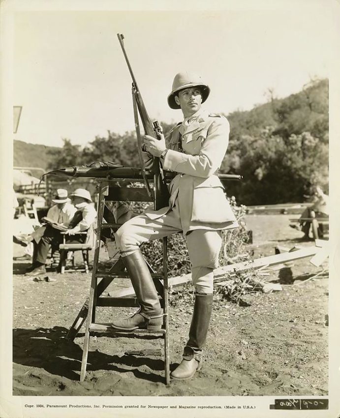 Gary Copper with Griffin & Howe rifle