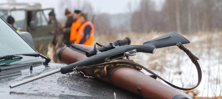 gun safety tips: image of hunting rifle