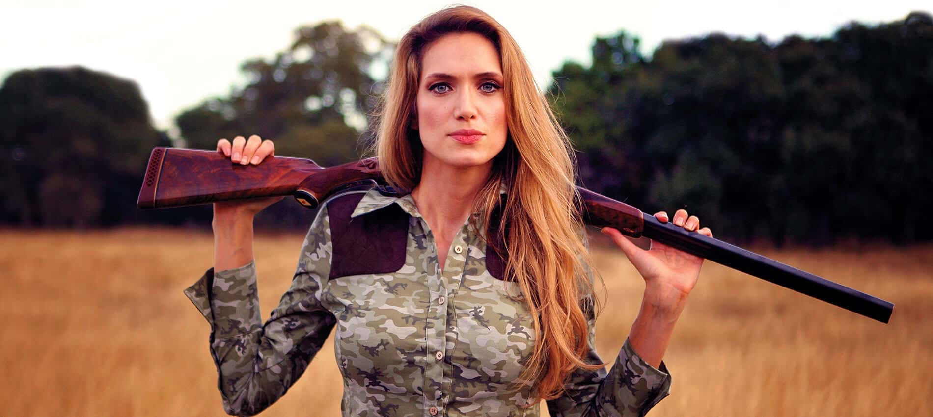 image of model wearing McKenna Quinn hunting fashion clothing