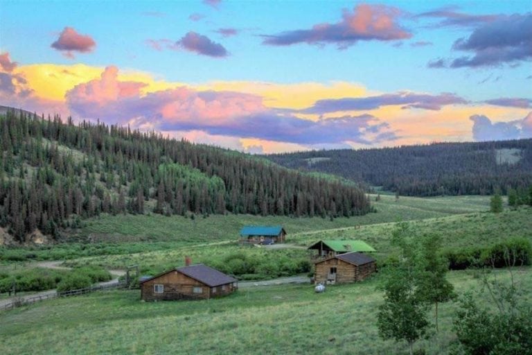 View of Oleo Guest Ranch near Lake City, Colorado