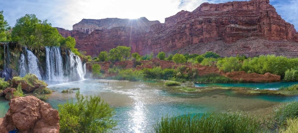 image of waterfall in Havasu Canyon, Grand Canyon, Arizona