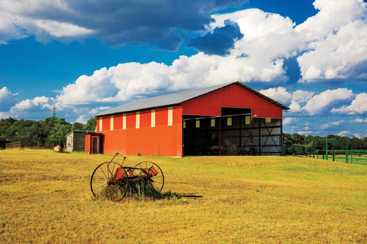 View of Sussex Farm in Texas Hill Country