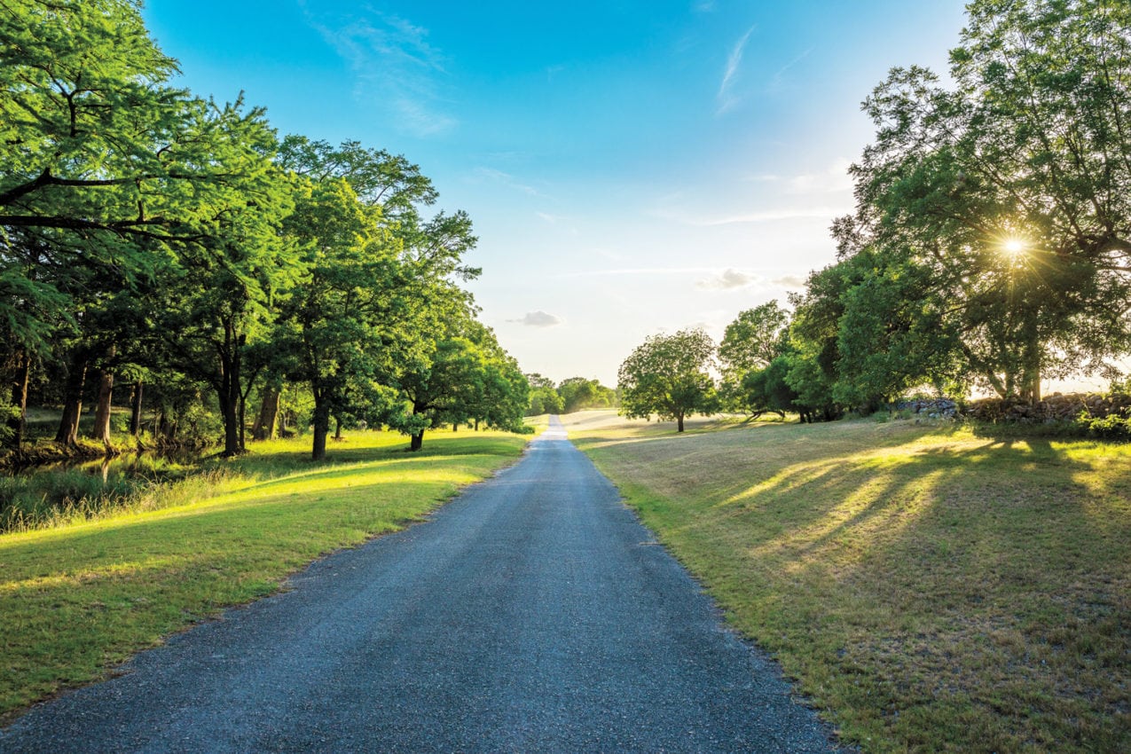 View of Sussex Farm in Texas Hill Country