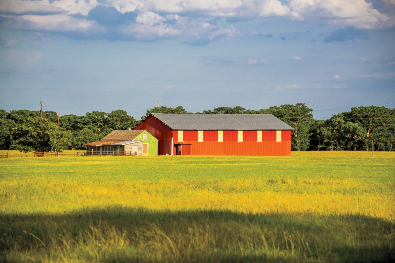 View of Sussex Farm in Texas Hill Country