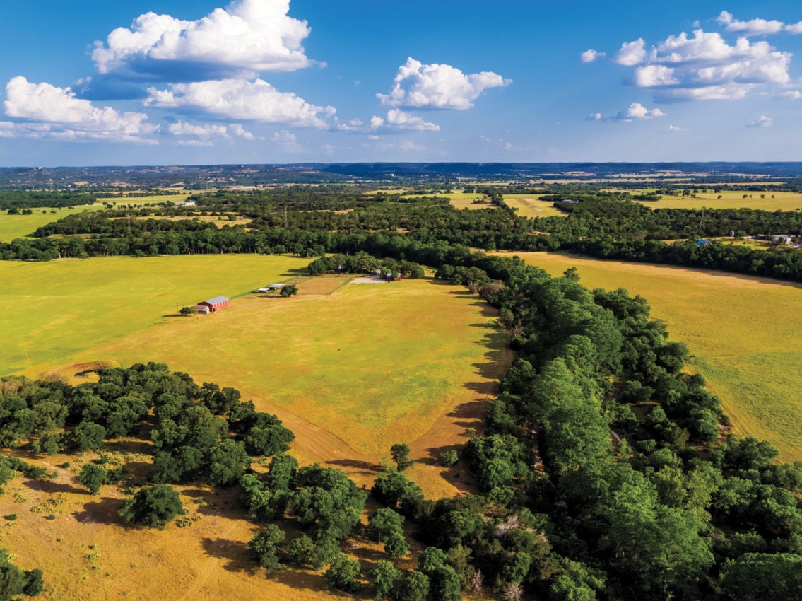 View of Sussex Farm in Texas Hill Country