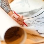 image of urban planner with maps