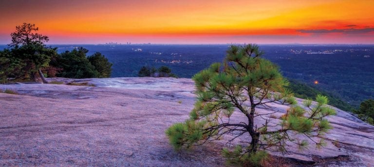 View from Stone Mountain in Georgia