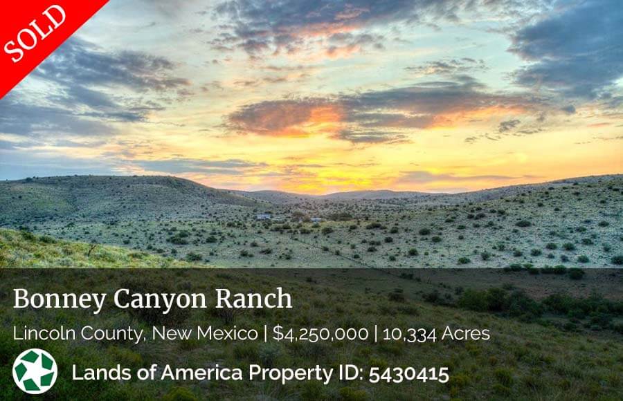 Bonney Canyon Ranch sale in New Mexico