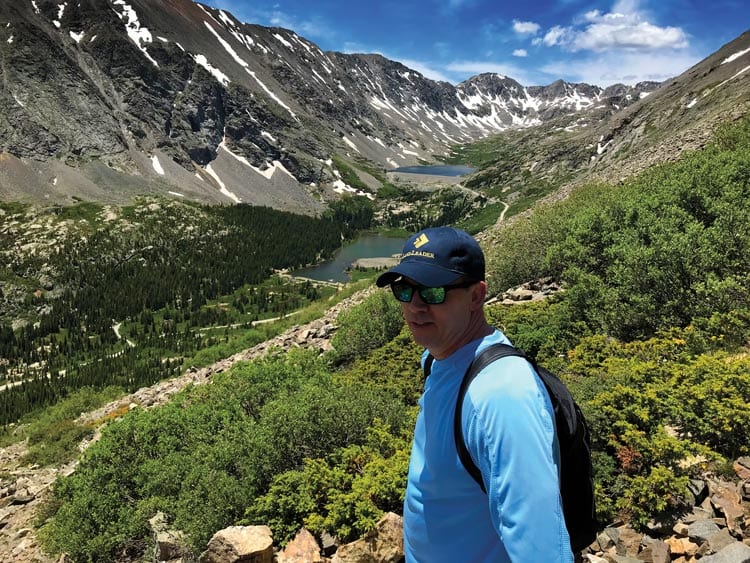 Pat Doyle hiking