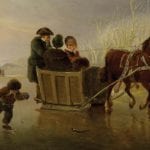winter sleigh ride on ice