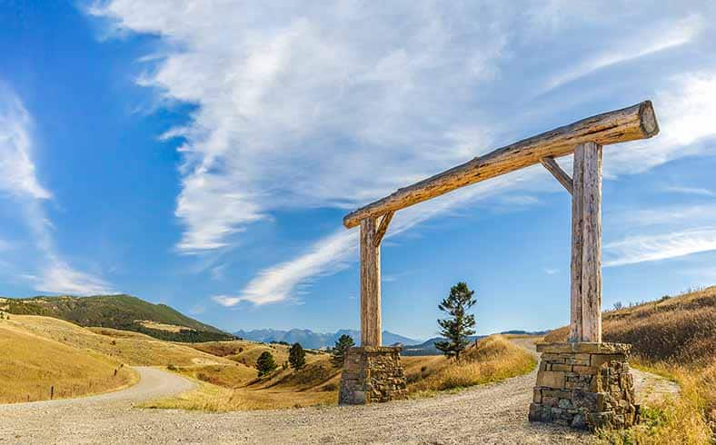 image of ranch gate