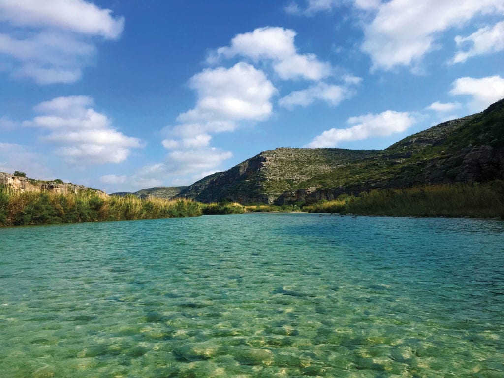 view of river on French Ingram Ranch in Val Verde County, Texas