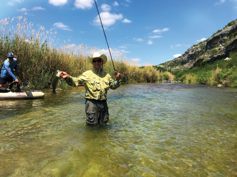 fishing on French Ingram Ranch in Val Verde County, Texas