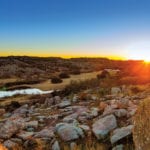 Landscape on the Springs Ranch in Gillespie County, Texas