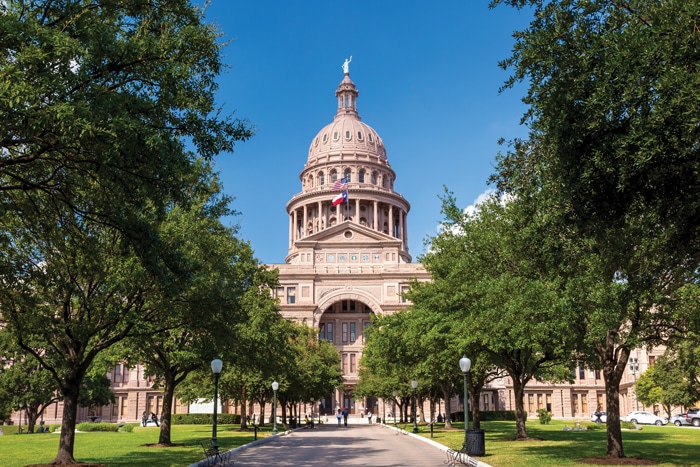 Image of Texas State Capitol in Austin, Texas