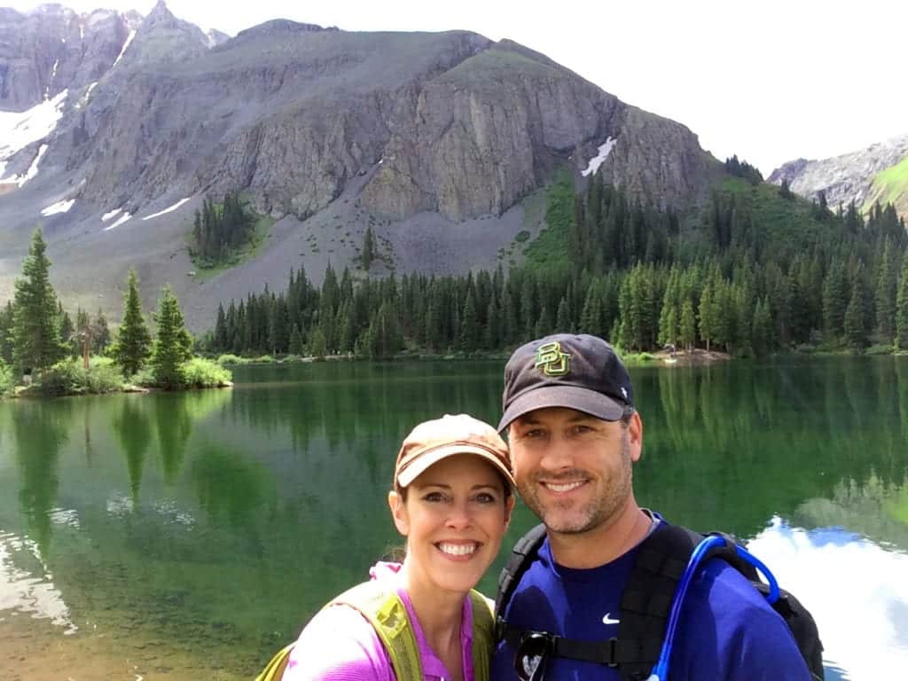 Grant and his wife Amy at Alta Lakes in the San Juan Mountains near Telluride, CO.