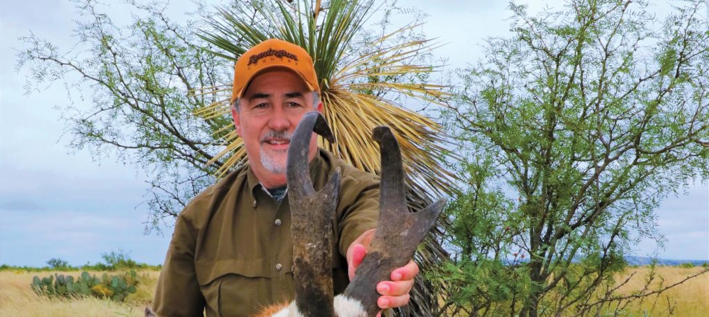 Greg with an antelope