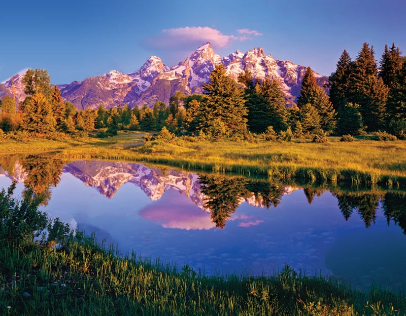 Western Heritage; scenic view of mountains and a lake