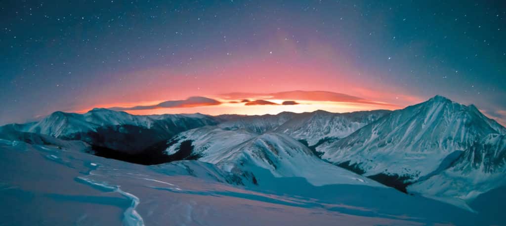 RLI Colorado Chapter | Starry night and scenic Colorado mountains in the Winter